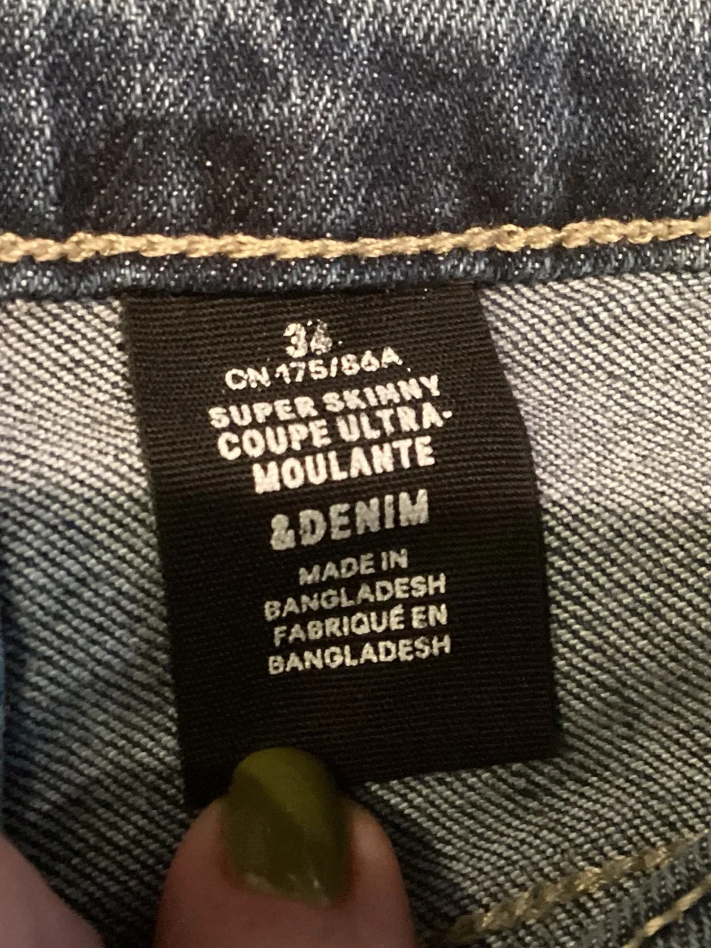 Men's Slim Fit Dark Blue Jeans